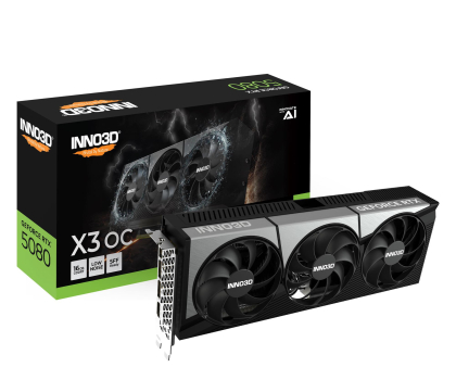Karta graficzna INNO3D GeForce RTX 5080 X3 OC 16GB GDDR7 DLSS4 N50803-16D7X-17603930